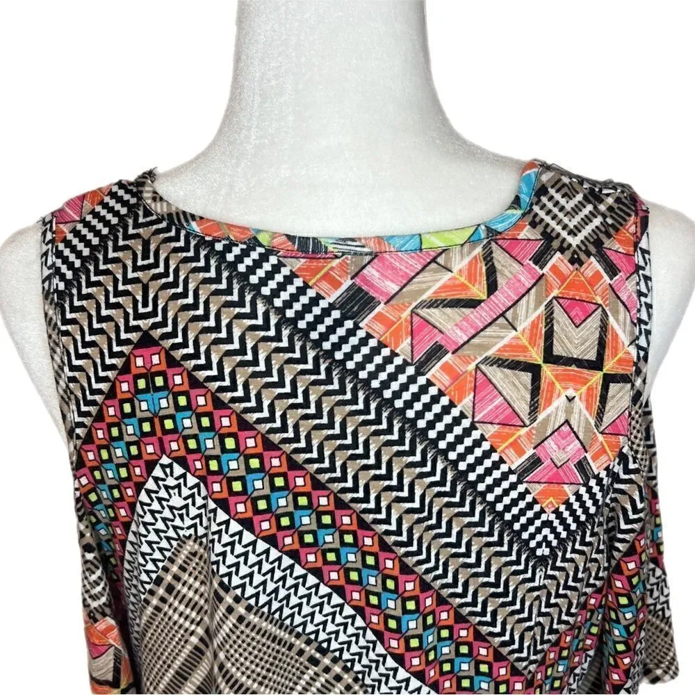 Bobeau Printed Cold Should Blouse. Very Soft! Size Medium. Great Condition!!